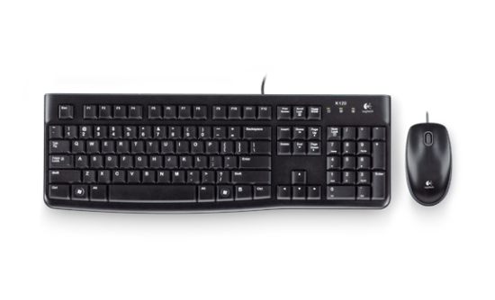 Slika TAST + MIŠ LOGITECH MK120 Wired Desktop US + miš, USB 920-002563