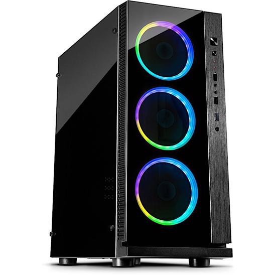 Slika InterTech Case ATX Midi W-III RGB, w/o PSU
