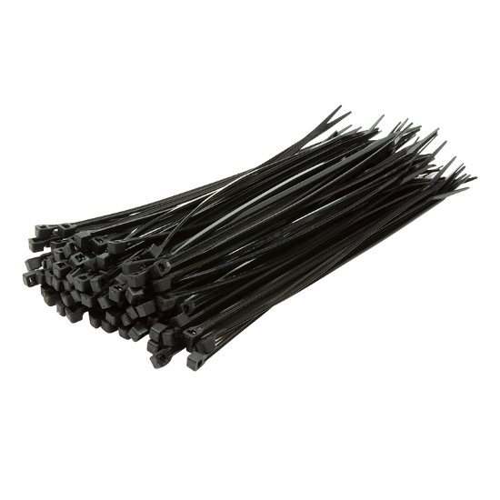 Slika LogiLink Vezice 100 kom, 200x2.5mm, crna