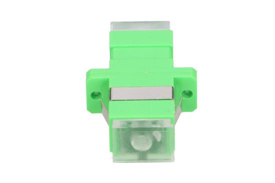 Slika Extralink SC/APC simplex SM adapter green transparent , dust caps
