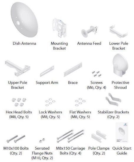 Slika Ubiquiti Wireless Antenna RocketDish RD-5G30-LW (2kit), cena po komadu