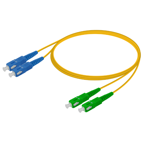 Slika LanPlus Patchcord SC/UPC-SC/APC SM G.657.A1, Duplex 3.0mm 1.0m