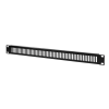 Slika LogiLink 19" Blank Panel 1U, perforirani, crna