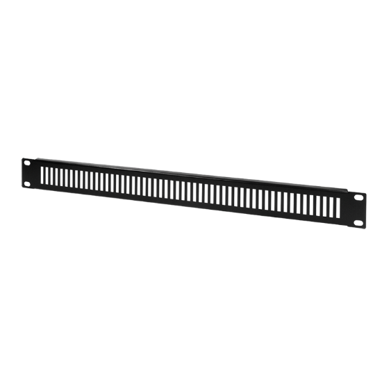 Slika LogiLink 19" Blank Panel 1U, perforirani, crna