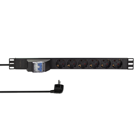 Slika Logilink PDU 6 x šuko CEE 7/3, 2.0m, sa duplim osiguračem