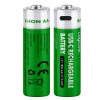 Slika Logilink punjive baterije AA 1.5V 1850 mAh / 2775 mWh, type c, 2 kom