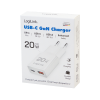 Slika Logilink punjač 2 porta, 1 x USB type c, 1 x USB A, 20W, GaN, slim, bela
