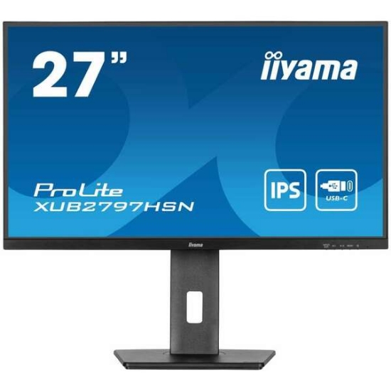 Slika IIYAMA 27" XUB2797HSN-B1 1920 x 1080 100Hz, 1ms, DP, HDMI, USB HUb Type C  65W, RJ45