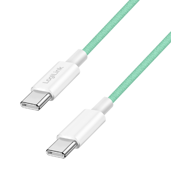 Slika Logilink USB 2.0 Type C - C, M/M, zelena, 1.0m
