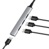 Slika Logilink HUB 3.0, 4 x USB-A, ultra slim, aluminimum, siva