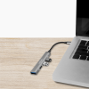 Slika Logilink HUB 3.0, 4 x USB-A, ultra slim, aluminimum, siva