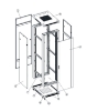 Slika Safewell rack orman SNB 19" 27U 600X600, vrata sa kaljenim staklom