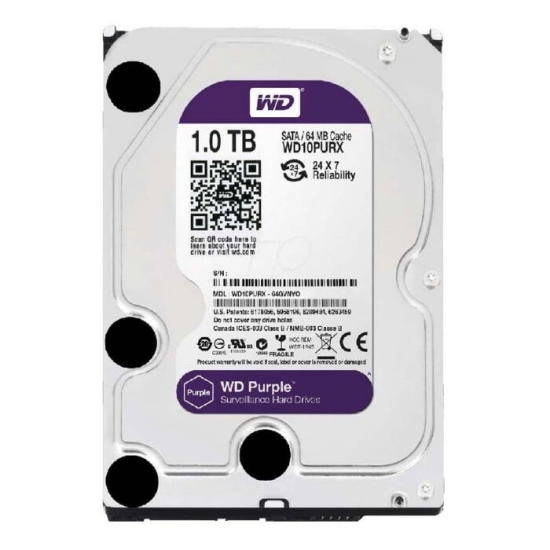 Slika WD 3.5 SATA 1TB PURPLE , WD10PURX