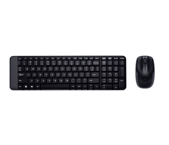 Slika Tastatura + Miš Logitech MK220 Wireless Desktop set QWERTY US, 920-003161