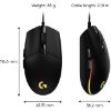 Slika Miš Logitech G203 Lightsync, 910-005796